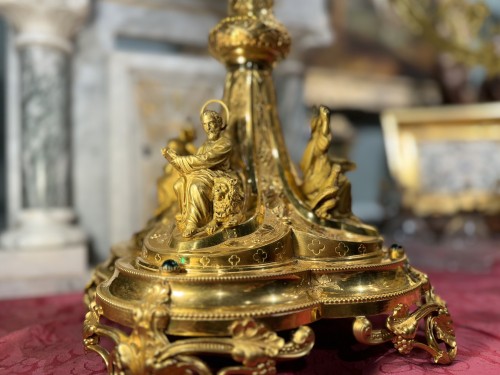 Antiquités - 19th Century Monumental Monstrance - Jamain et Chevron Goldsmiths