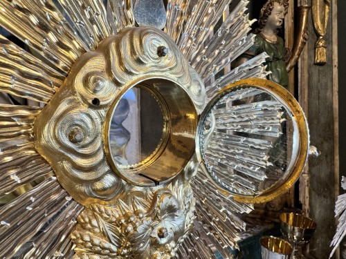  - 19th Century Gilded Brass Monstrance