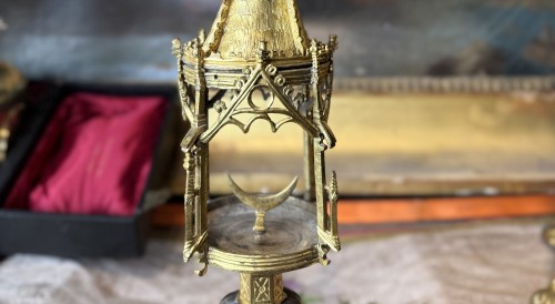 Monstrance reliquaire Haute époque début XVIe - Le jardin des Moines