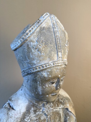 Sculpture  - 15th Century Saint Bishop