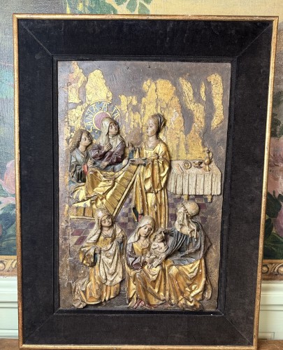 Sculpture  - Nativity Of The Virgin Circa 1470/80  