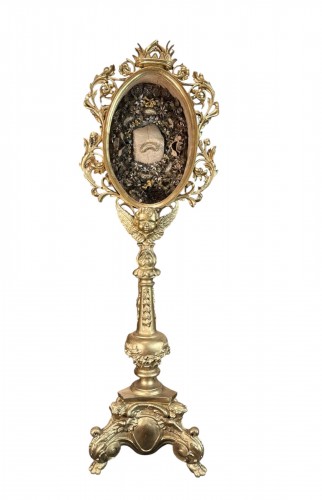 Imposing Reliquary Monstrance Of Saint Octavius Circa 1800