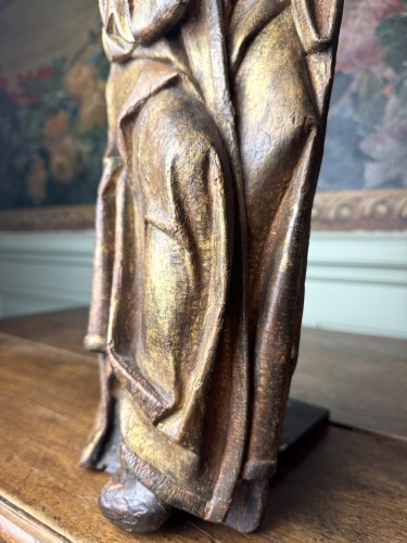 Antiquités - Saint Évêque Allemagne circa 1500-1525