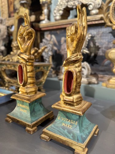 Religious Antiques  - Pair Of 18th Century Reliquary Arms