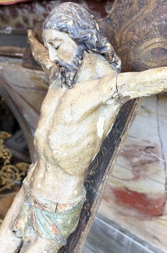  - Christ en bois sculpté  fin XVIIe