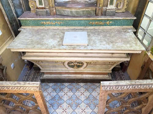 19th century - Wooden Altar And Altarpiece, Portugal 19th Century 