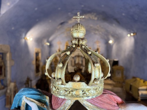 Religious Antiques  - Tabernacle Canopy With Angels – 18th Century