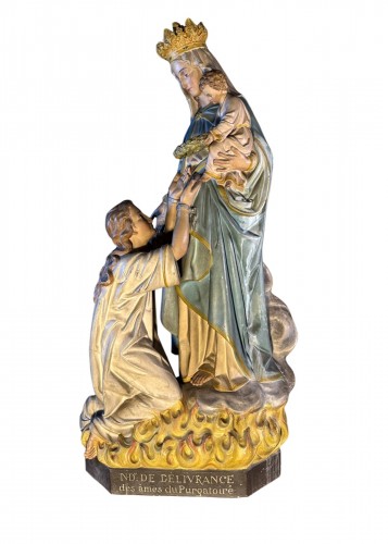 Imposing Representation Of Our Lady Of Deliverance Of Souls From Purgatory 