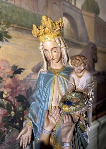 Imposing Representation Of Our Lady Of Deliverance Of Souls From Purgatory  - 