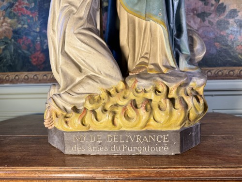 Imposing Representation Of Our Lady Of Deliverance Of Souls From Purgatory  - 
