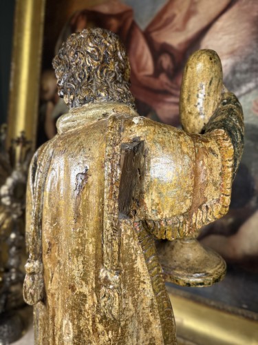Sculpture Of An Altar Angel, Belgium 17th Century - 