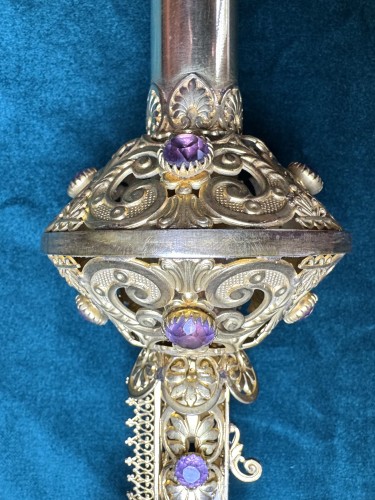 Art sacré, objets religieux  - Crosse d'évêque du XIXe siècle