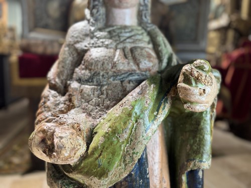  - Large Sculpture Of A Saint - Flemish 17th Century