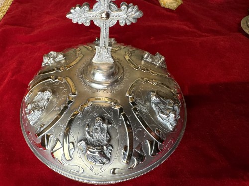 Religious Antiques  - Silver Ciborium By The Favier Company - Pre-1850 