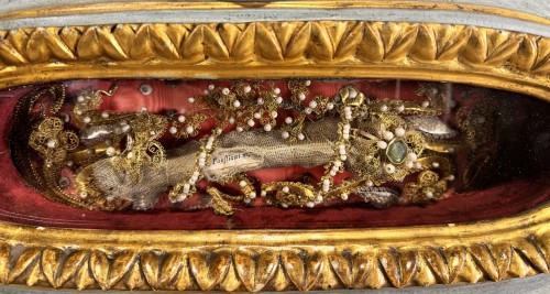 Monstrance reliquaire de Saint Faustin - XVIIIe - Le jardin des Moines