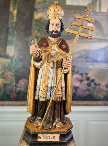 Art sacré, objets religieux  - Saint Pierre circa 1900