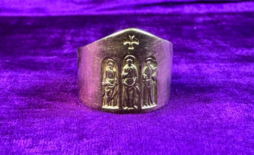 Episcopal Ring, Also Known As The Conciliar Ring, In Gold - 1965  - Antique Jewellery Style 