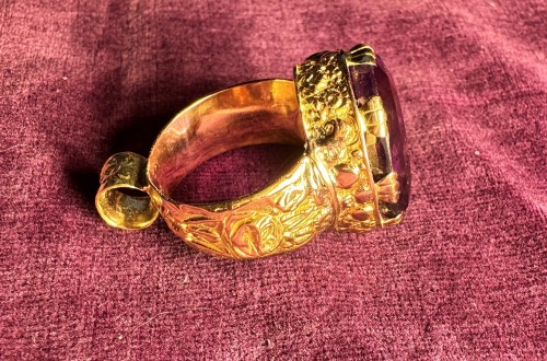 Anneau épiscopal circa 1830 - Bijouterie, Joaillerie Style Restauration - Charles X