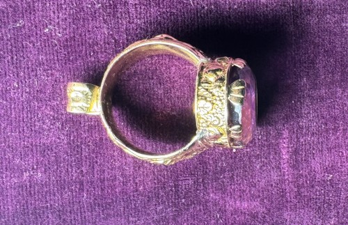 Anneau épiscopal circa 1830 - Le jardin des Moines