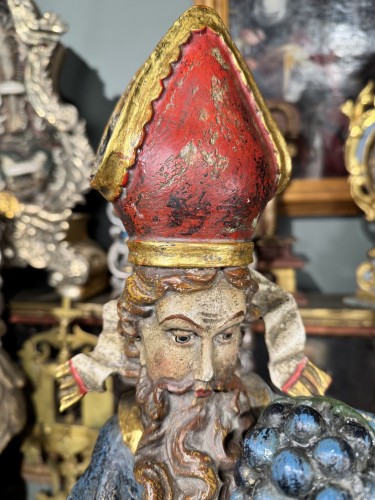 XVIIIe siècle - Sculpture de Saint Théodule - Allemagne XVIIIe siècle