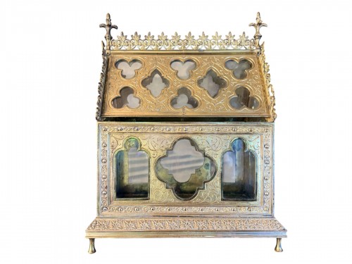 Chasse reliquaire en Bronze – XIXe