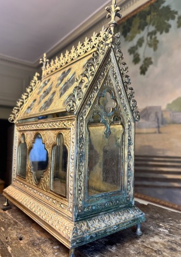 19th century - Bronze Reliquary Hunt - 19th Century