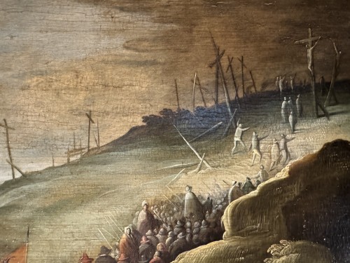 Ascent To Calvary, Flemish school of the 17th Century - 