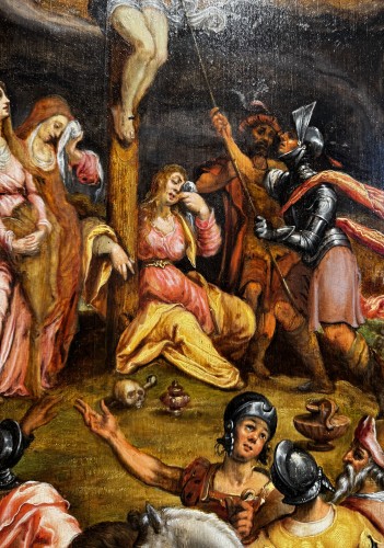 Crucifixion, Dutch School Circa 1600 - Paintings & Drawings Style 