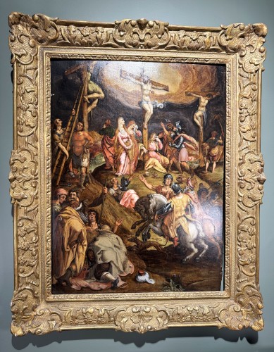 Paintings & Drawings  - Crucifixion, Dutch School Circa 1600