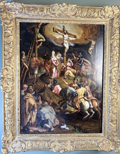 Crucifixion, Dutch School Circa 1600 - 