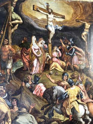 Crucifixion, Dutch School Circa 1600 - 