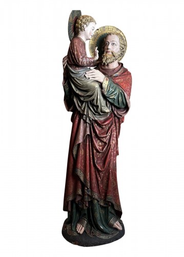 Saint Joseph portant l’Enfant datée de 1873