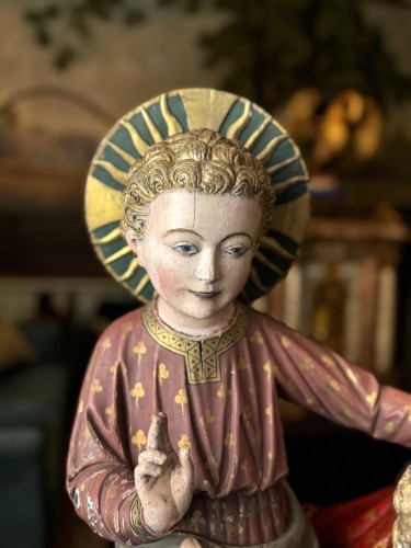Saint Joseph Carrying The Child dated 1873 - 