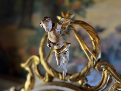 Cire habillée de l’Enfant circa 1800 - Art sacré, objets religieux Style 