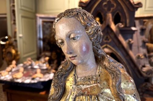 Sculpture Sculpture en Bois - Sainte Vierge - Sud de l'Allemagne Circa 1480