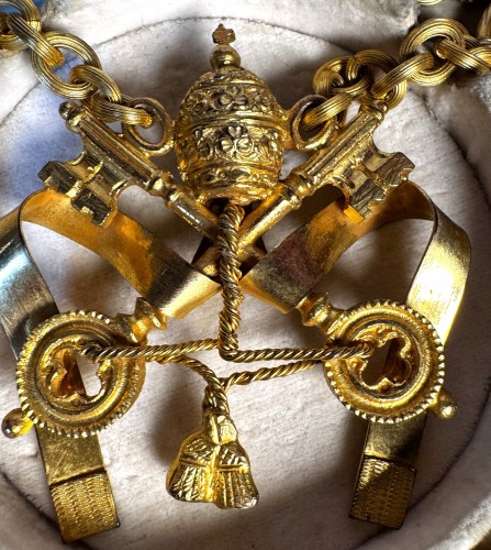 Secret Chamberlain's Collar Bearing The Coat Of Arms Of Pius XI—20th Century - 