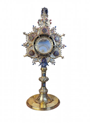 Neogothic Monstrance - Goldsmith Fuchs Late 19th Century 