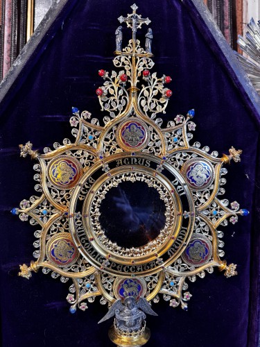 Neogothic Monstrance - Goldsmith Fuchs Late 19th Century  - 