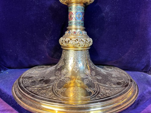  - Neogothic Monstrance - Goldsmith Fuchs Late 19th Century 