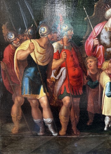 Solomon Receiving The Queen Of Sheba - Flemish School 17th Century - 