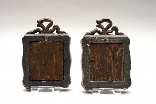 Pair of miniature portraits dated 1789, Plimer Andrew (1763 – 1837) - Objects of Vertu Style Louis XVI