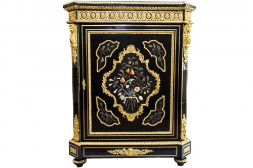 Meuble d’appui « Pietra Dura » - BEFORT JEUNE à Paris (1844-1880)