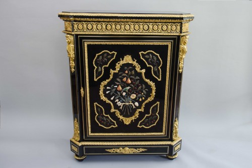 Meuble d’appui « Pietra Dura » - BEFORT JEUNE à Paris (1844-1880) - Napoléon III