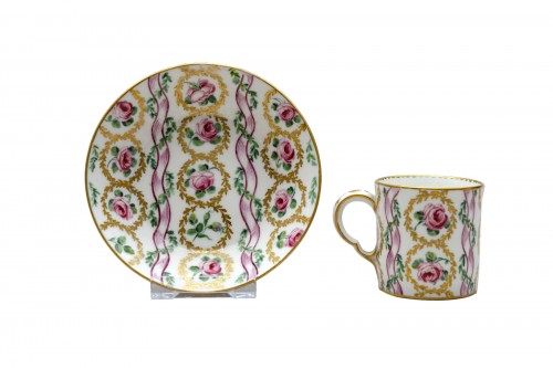 Litron cup and saucer, soft paste porcelain Sèvres 1770