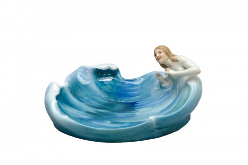 “The wave” bowl by Konrad Hentschel for Meissen modelled in 1898