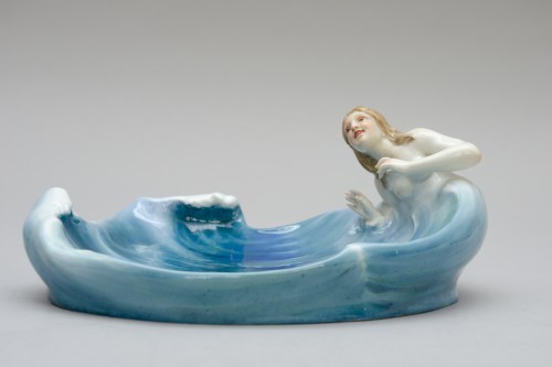 19th century - “The wave” bowl by Konrad Hentschel for Meissen modelled in 1898