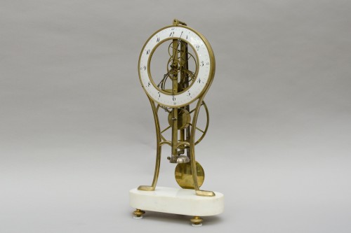 Horology  - Skeleton pendulum clock, French Directoire