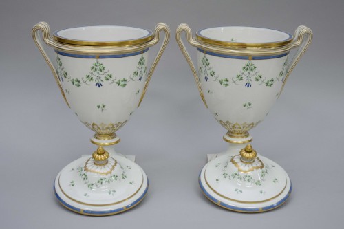 Antiquités - Grande paire de rafraîchissoirs, Vienne circa 1783