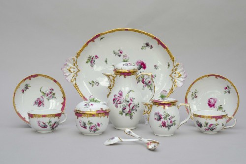 Céramiques, Porcelaines  - Service à café de qualité muséale dans sa boîte d'origine, KPM Berlin Vers 1780