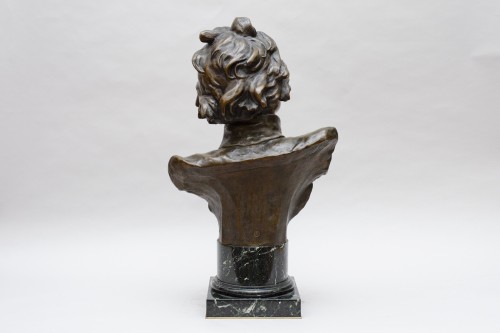 XIXe siècle - Luca Madrassi (1848 – 1919)  Buste de Napoléon Bonaparte